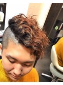 #Kjstyle#サイドパートモヒカン#ハードパーマ#hommehair2nd櫻井