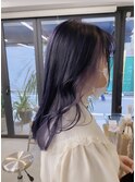 【flamme】ブルーラべンダー　コントラストインナーカラー