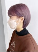 ショートピンクラベンダー_ホワイトグレージュ_ba386321