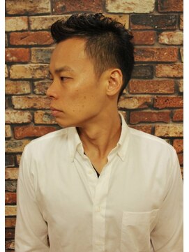 ワイズバーバー ギンザ 神田御茶ノ水店(Y's BarBer GINZA) メンズカット×メンズパーマ×アップバング<理容室>