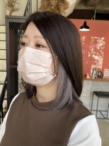 ノア(noa.)&nbsp;『デザインカラー』ホワイトグレーインナーカラー