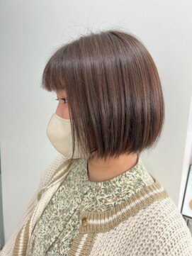 クラン 六甲道(Chlan) 丸み顎ラインボブ×インナーカラー