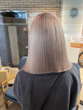 ラフ(LAFF) #バレイヤージュ#グレージュカラー#ボブウルフ#ココアベージュ