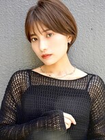 ブゾン(buZon)&nbsp;【buZon ブゾン】大人ガーリー前下がりショートボブ丸みショート