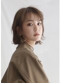 フリンジバング×波ウェーブボブ