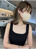 韓国ヘアイメチェンハッシュカット似合わせカットレッドブラウン