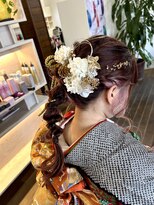 ドルチェ(dolce)&nbsp;編みおろし　成人式ヘア　和装