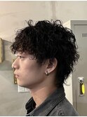 波巻きパーマ