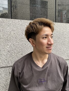 レンゲン(LENGEN) 束感刈り上げビジネス七三ツーブロックアップバング１３０３