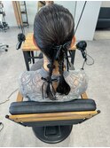 お呼ばれツインヘアアレンジ