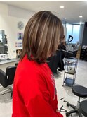 縮毛矯正髪質改善ハイライトレイヤーカット楠葉美容室エクステ