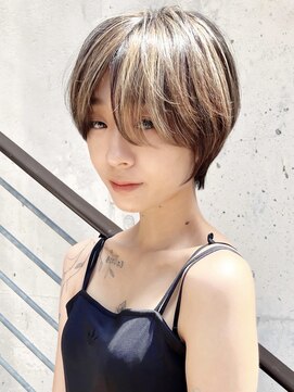 セイドット フクオカ(Say.FUKUOKA) 【Say.福岡】前髪長めショート×アンブレラカラー×ケアブリーチ