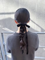 オリンテ バイ レシッド 表参道(orente by rcid)&nbsp;タイト編みおろし/ベロアリボン