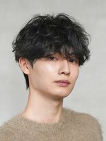 シャドウパーマ名古屋テテ風ゆるめパーマ韓国ヘア波巻きツイスト