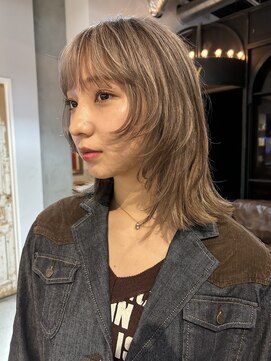 ノラ ヘアーサロン(NORA HAIR SALON) ブリーチセクションブラウンデザインカラーレイヤーカット
