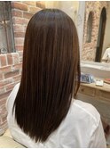 ノーアイロン仕上げ×酸性ストレート