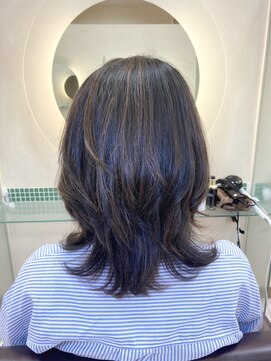 松本平太郎美容室 土浦パートワン(PART1) 大人ミディアムくびれハイライト　20代30代40代50代60代　土浦