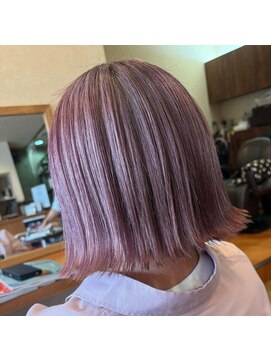 ヘアーコレット(hair Colet) ピンクシルバー