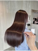 水素ケアカラー艶髪ラベンダー髪質改善トリートメント