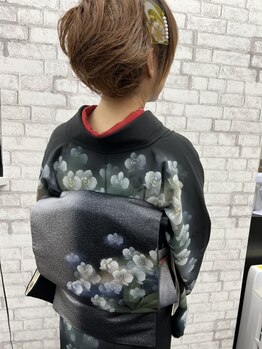 美容室 シェーン(SCHON)の写真/【ヘア×着付け】大切な日はプロにお任せ！華やかスタイルが叶う