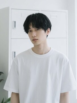 エイチ メンズ(H) パーマニュアンスパーマツーブロックメンズドレッドヘアウルフ