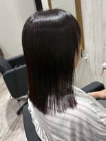 エミュー 大船店(emue)&nbsp;大船駅ワンカラーブリーチなしダブルカラーオリーブブラウン30代