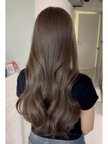 シイム(CYM)&nbsp;透明感カラー/オリーブブラウン/レイヤーロング