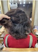 複雑履歴の方を高難易度縮毛矯正で艶髪ストレート♪