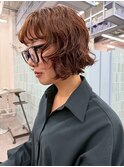 【arte pelo】柔らかウェーブの上品くびれボブ