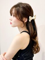 レア 表参道(L'ea)&nbsp;大人ガーリーダークアッシ似合わせカットミディアムレイヤー