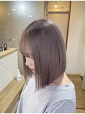 【Lapis新宿】ラベンダーグレー/ハイトーンボブ