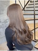 10代20代30代ブリーチ無し透明感グレージュ髪質改善仙台韓国