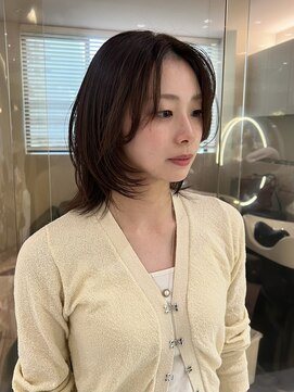 マイル 渋谷(mile) 【SATSUKI】レイヤーカット/チョコレートブラウン