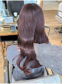 ブリーチ無しダブルカラー　ピンクラベンダー　暖色 横浜★