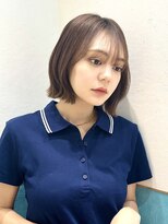ロンド レイ 立川(Lond Ray)&nbsp;レイヤーボブ/ミルクティーベージュ/髪質改善/顔周り/立川