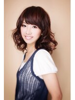 スパイスヘアメイク(SPICE hair make)&nbsp;ラフなミディアムパーマスタイル