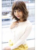 トレンド外ハネパーマ