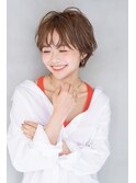 siena ピンクブラウン×マニッシュショート 渋谷