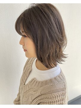 トリート 南行徳本店(TREAT) アッシュブラウン×ミディアムレイヤー