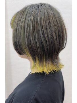 アトリエMAI 北千住 マッシュウルフ×ライムイエロー　　北千住　北千住西口