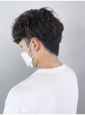 刈り上げショート_サイドパートニュアンスマッシュ_ba339752