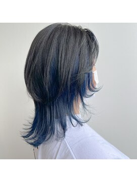 美容室 アイディー i-dee ブルーブラックカラー