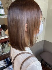 髪質改善トリートメント/長めボブ