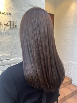 アマレット(Amaretto) 【うるツヤストレート×ラベンダーアッシュ】