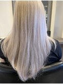 シルバーカラー　ダブルカラー　ブリーチカラー　