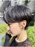 40代50代60代ワンカール小顔補正立体カットナチュラルブラウン