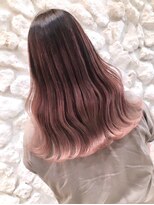 モアナ バイ ヘッドライト 沖縄東崎店(Moana by HEADLIGHT)&nbsp;Moana【東崎】#バレイヤージュ#ピンク#ピンクブラウン#ロング