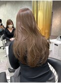 レイヤーカット ベージュ 韓国風