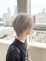 ユウル 横浜(juhl.)&nbsp;ホワイトベージュカラー/ケアブリーチ/ブリーチ/ショートカット