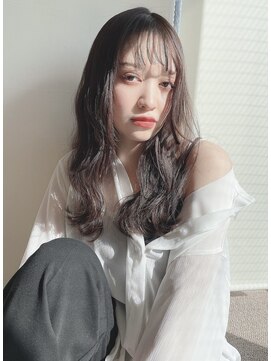 カノイ(KANOI) 【抜け感◎】シースルーバング×シアーグレージュ